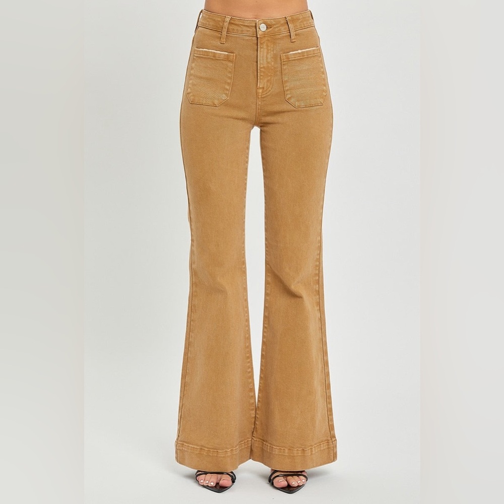 High Rise Patch Pocket Bell Bottom Jeans - Risen - Picture 6 of 6